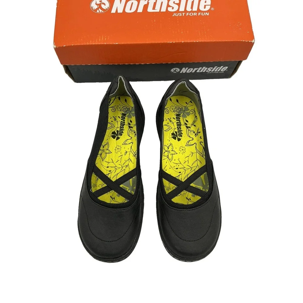NEW Northside Women's Black low heel ,sports  closed toe/ heel sandal Size 10